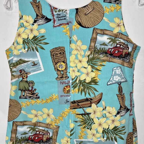 Bishop St Women’s Dress Sm Beach Hawaiian Tropical - Picture 6 of 8